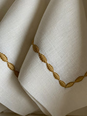 Gold Chain Linen Napkin Set